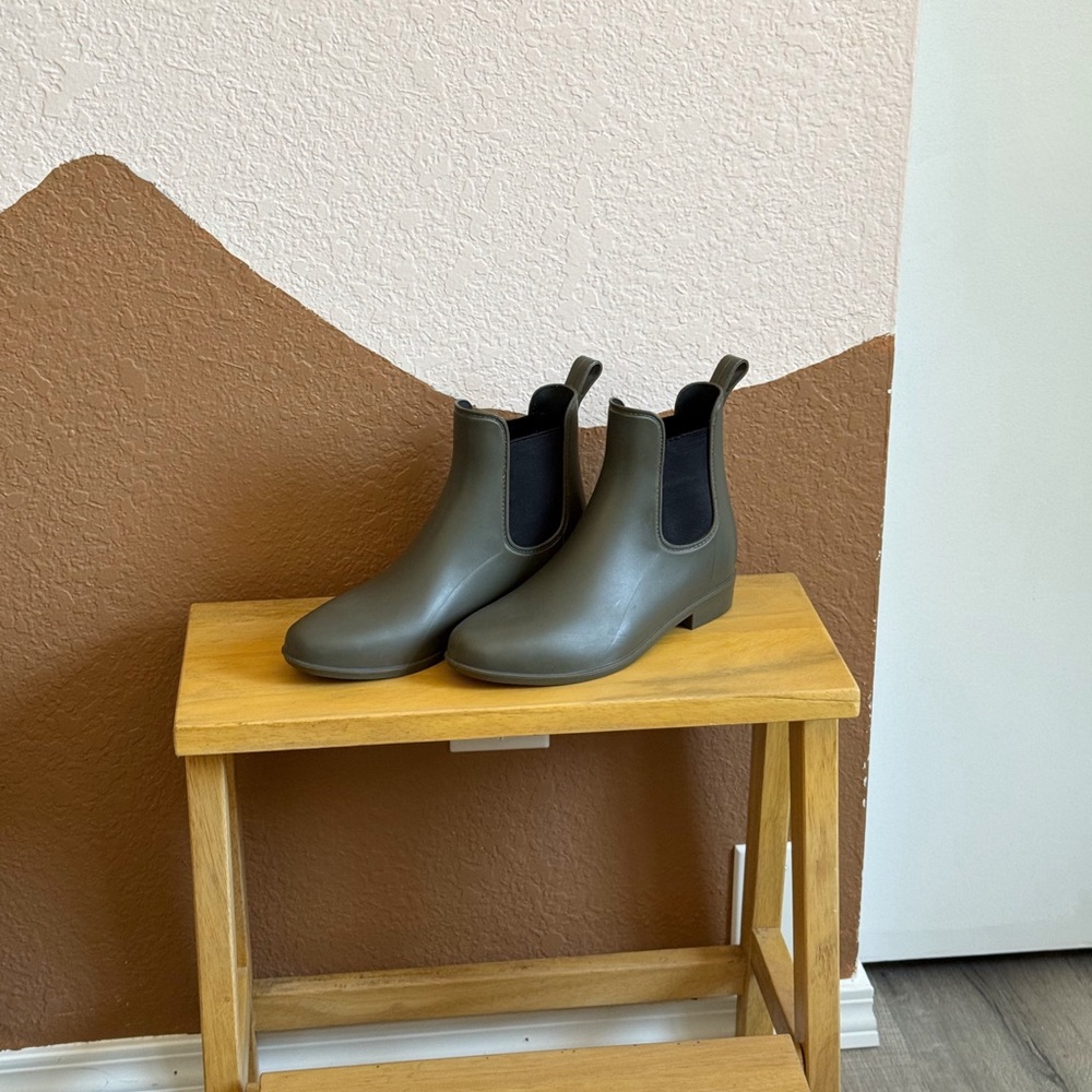 Olive Green Rain Boots